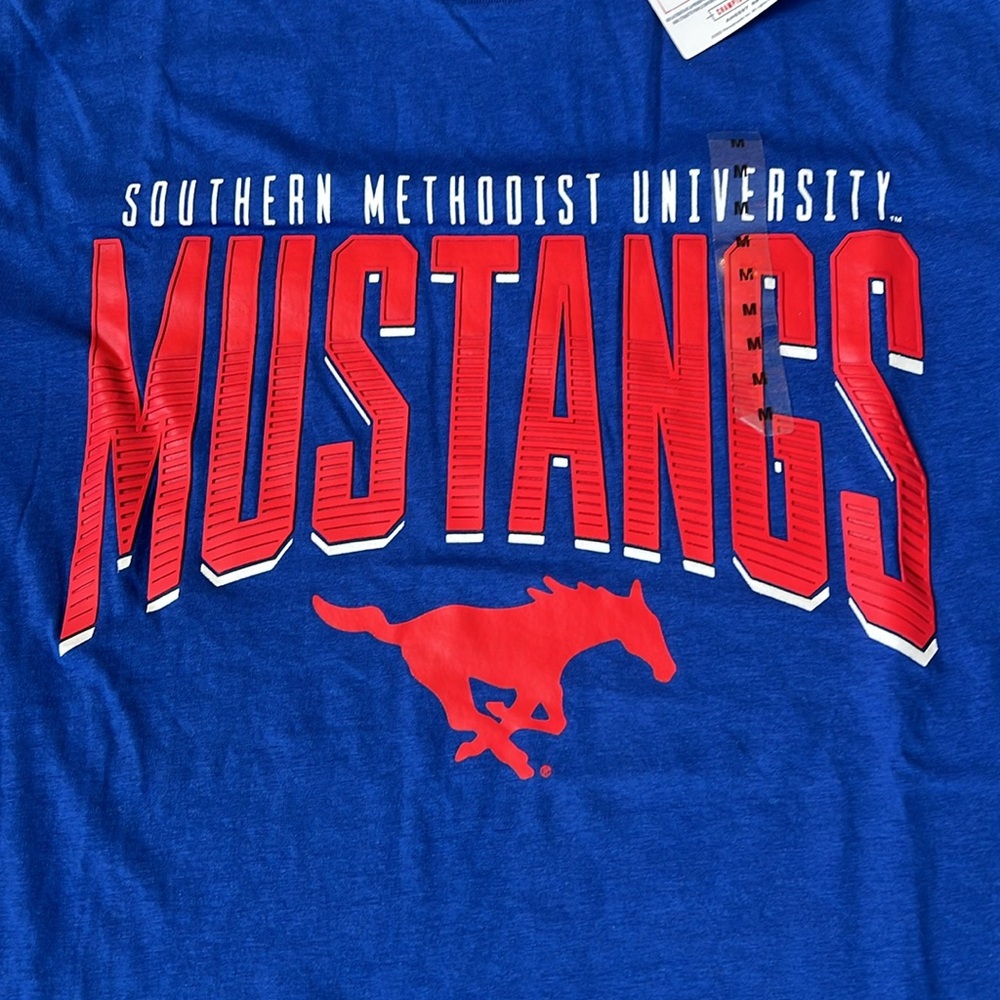 Bundle of 4 SMU Southern Methodist Mustangs Champion Wrangler T-Shirts - Size M - Picture 5 of 14